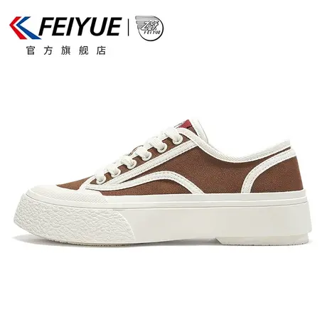 feiyue/飞跃帆布鞋女2023夏季新款复古低帮女鞋厚底百搭休闲鞋990商品大图