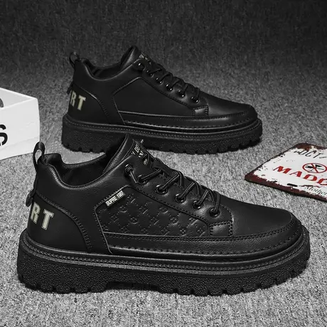 雨鞋男款时尚钓鱼厨房防滑鞋厨师水鞋户外短筒雨靴洗车防水鞋男士商品大图