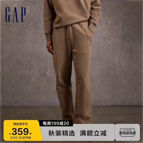 Gap男女装秋季2023新款LOGO宽松直筒休闲裤长裤811072运动卫裤图片