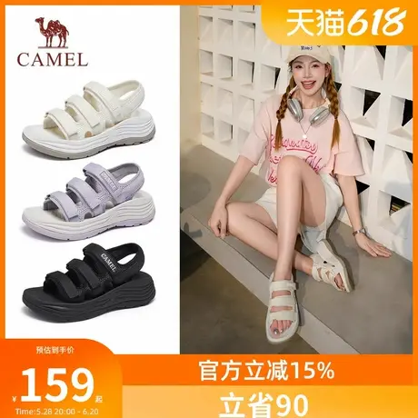 骆驼运动凉鞋女外穿2025夏季新款轻便女凉鞋户外沙滩凉鞋时装凉鞋图片