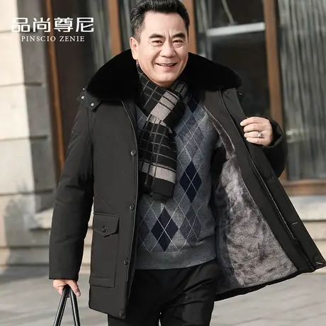 中老年人冬装棉衣男加绒加厚宽松大码爸爸外套60-70岁爷爷装棉袄商品大图