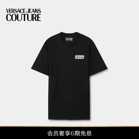 【新品】VERSACE JEANS COUTURE 男士印花棉质平纹针织T恤商品大图