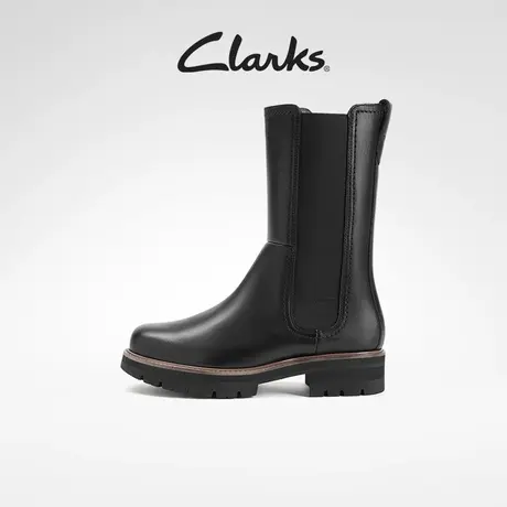 Clarks其乐女鞋秋冬复古潮流烟筒瘦瘦靴切尔西靴齿轮鞋商品大图