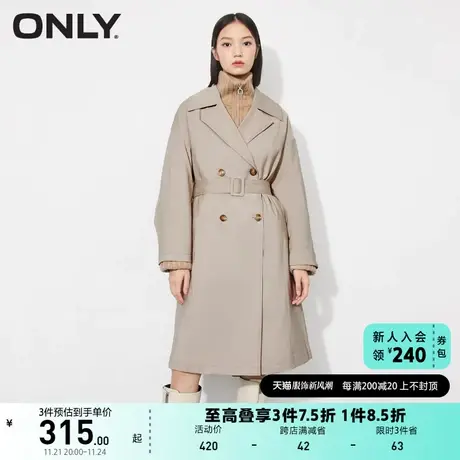 ONLY奥莱夏季时尚潮流百搭宽松中长款风衣外套女商品大图