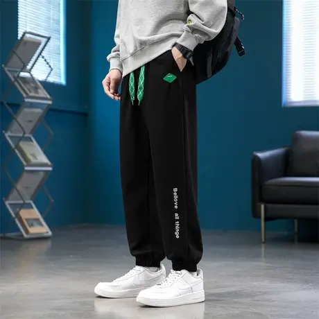 秋冬季休闲长裤子12男孩13初中学生14青少年15岁大童潮流运动卫裤商品大图