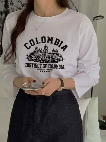 白色仿棉内搭打底衫女2023新款春秋装冬季显瘦遮肉长袖t恤上衣服商品大图