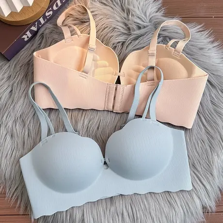 内衣女小胸聚拢显大无钢圈上托收副乳防下垂2025新款调整型文胸商品大图