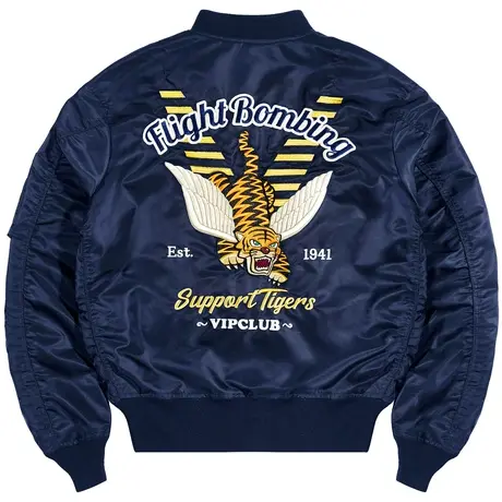 VIP潮牌ma1飞行员夹克男刺绣棒球服春秋大码宽松工装外套韩版潮流商品大图