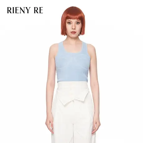 RIENYRE背心女内搭2023年夏季新款针织美式辣妹性感短款打底吊带图片