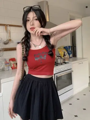 辣妹打底白色纯欲抹胸小吊带背心女春夏季性感内搭外穿短款上衣潮商品大图