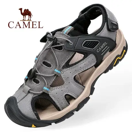 Camel/骆驼夏季镂空透气徒步登山防滑运动户外休闲旅游男式凉鞋子商品大图