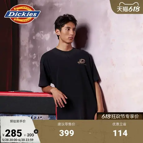 Dickies【蛇年限定短袖】水洗渐变做旧短袖T恤 男女情侣图片