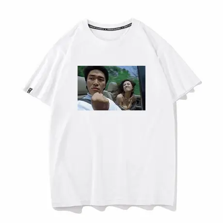 秀洛周星驰周边情圣电影同款新款纯棉短袖T恤男女半袖打底衫衣服图片