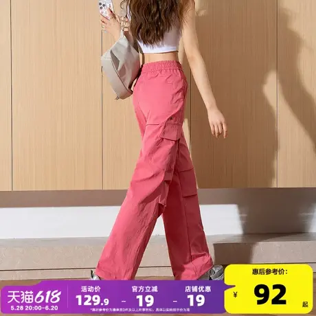 唐狮2025春季新款女休闲长裤净色工装裤小个子显高百搭高级裤子yc商品大图