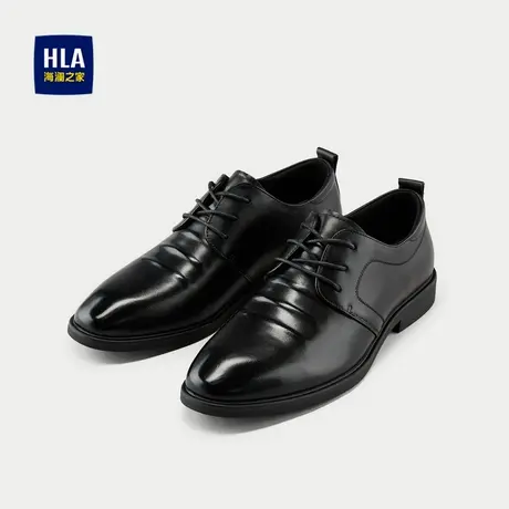 HLA/海澜之家系带正装皮鞋通勤商务软底软面柔软透气质感男鞋商品大图