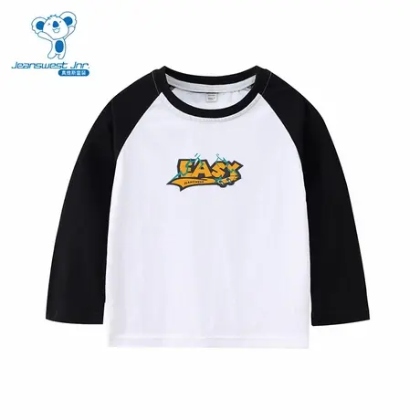 GD真维斯童装2025夏季新款男童百搭休闲纯棉圆领短袖T恤上衣图片