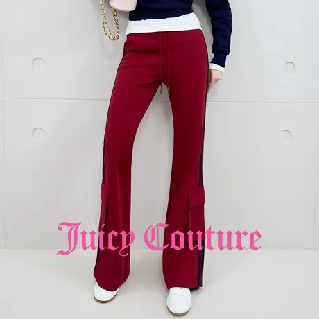 Juicy Couture橘滋休闲裤女2025年秋季新款显瘦微喇美式休闲长裤图片