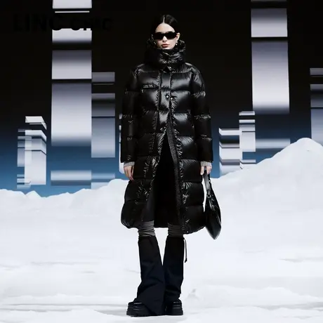 【好物体验专享】赵小棠同款LINC金羽杰中长羽绒服Y23806208YG商品大图