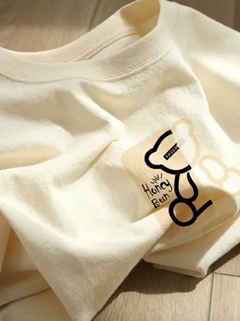 仿棉短袖t恤女装2023新款夏季港味chic正肩胖mm遮肚子藏肉上衣服图片