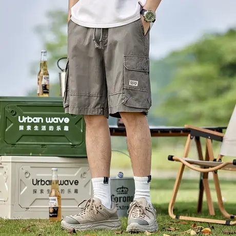 Modi Nick/摩帝尼克潮流百搭男款五分裤休闲潮牌运动工装夏季裤子商品大图