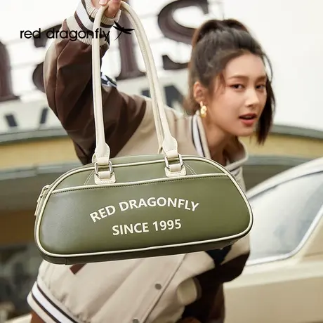 蜻蜓包包女士2024春季新品大容量时尚网球包小众设计复古单肩包商品大图