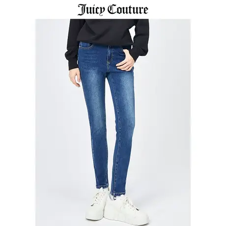 Juicy Couture橘滋牛仔裤女美式春季新款铅笔裤修身牛仔小脚裤女商品大图