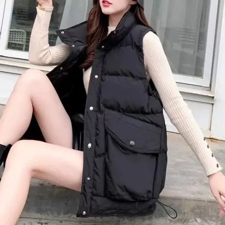 2023年秋冬季新款羽绒棉马甲女装时尚百搭韩版宽松马夹外穿背心潮商品大图