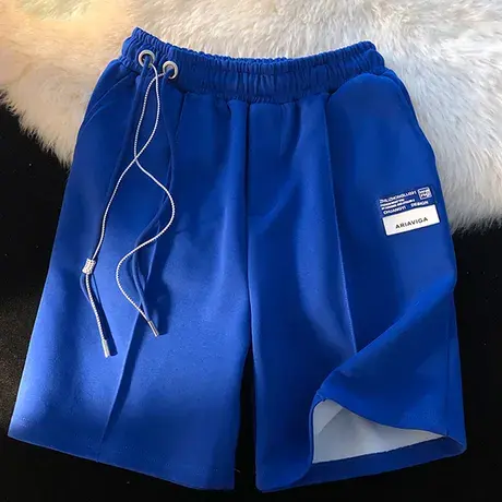 短裤女夏季薄款宽松韩版小个子阔腿裤高腰直筒中裤休闲运动五分裤图片