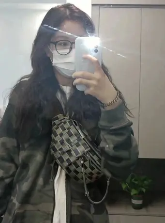 oversize迷彩卫衣女2022春秋薄款bf慵懒风美式复古开衫外套潮ins商品大图