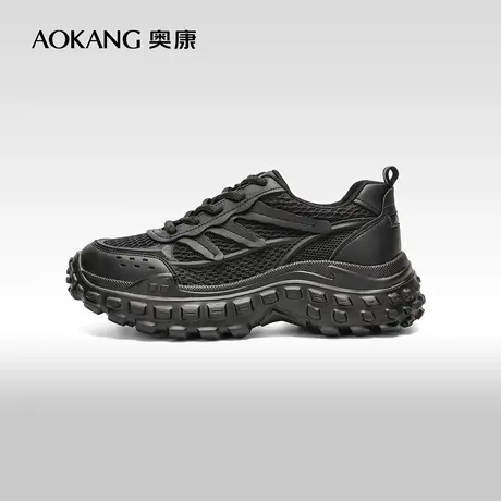 【门店发货】奥康女鞋 春秋时尚休闲运动鞋舒适厚底街头复古商品大图