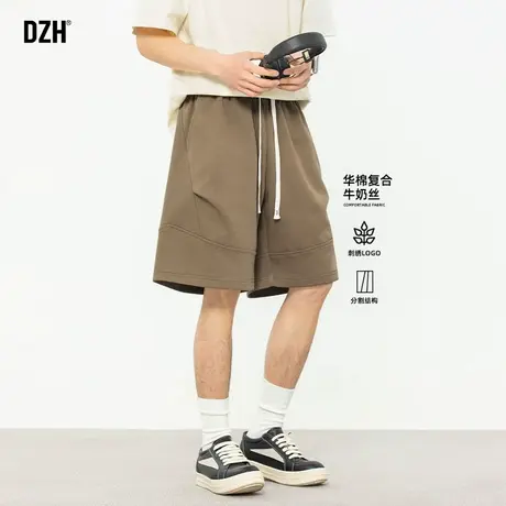 男士篮球运动短裤男夏季薄款休闲五分裤潮牌宽松2025新款中裤百搭商品大图
