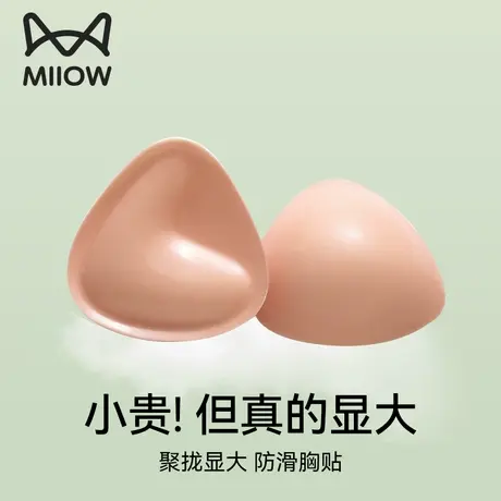 猫人胸贴女泳衣专用小胸聚拢显大比基尼胸垫防水防汗隐形内衣乳贴商品大图