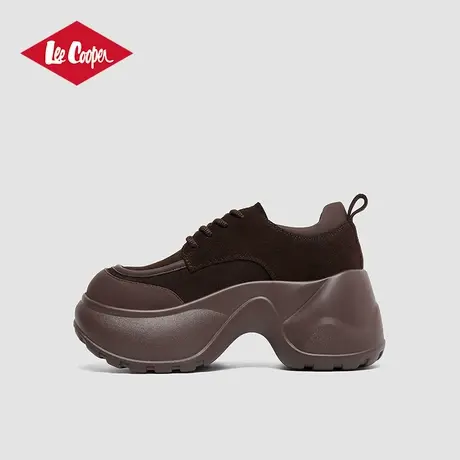 Lee Cooper2024冬季新款休闲鞋女低帮高跟加绒保暖女鞋增高棉鞋女商品大图