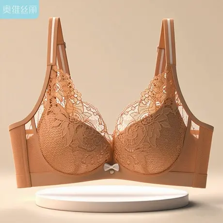 奥维丝丽2025年新款小胸聚拢内衣女中薄款软钢圈上托收副乳文胸夏商品大图