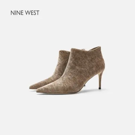 Nine West/玖熙细高跟时装靴女2025秋季新款尖头短靴气质韩式踝靴商品大图