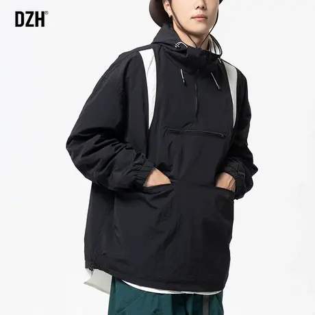 男士登山服美式机能冲锋衣男外套春秋季潮牌宽松男装2023新款风衣商品大图