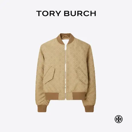 TORY BURCH 汤丽柏琦 T MONOGRAM 短款提花飞行员外套  173034图片