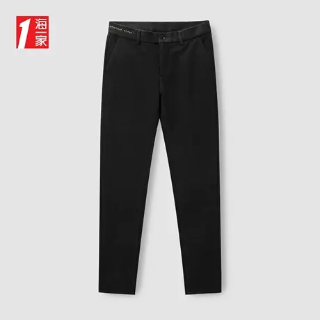 海一家舒适直筒长裤2023秋季新款简约大方基础日常男士休闲裤商品大图