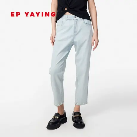 EP YAYING雅莹女装 凉感天丝棉休闲牛仔裤 夏装商场同款6635A商品大图