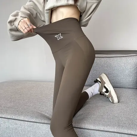 外穿鲨鱼裤女秋季新款弹力紧身显瘦收腹提臀高腰打底瑜伽芭比裤子图片