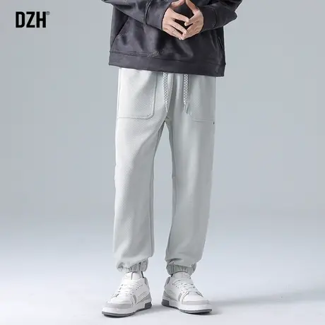 男生秋季灰色卫裤男束脚宽松2023新款美式休闲运动裤长裤男款裤子商品大图