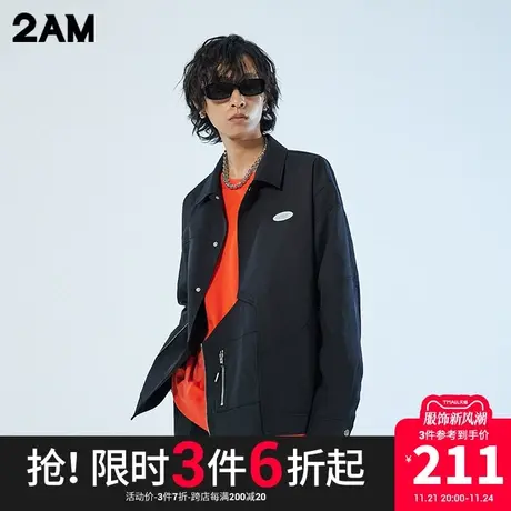 卡宾潮牌2AM工装拼接刺绣夹克外套休闲装宽松图片