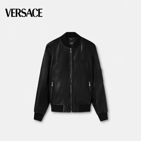 【春夏新品】VERSACE/范思哲 男士皮革飞行员夹克商品大图
