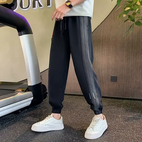 运动裤子男休闲长裤春秋季小众复古潮牌宽松男款束脚哈伦宽松卫裤商品大图