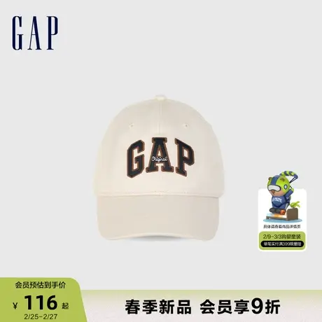 Gap男幼童春季2024新款LOGO撞色字母棒球帽儿童装鸭舌帽891267商品大图