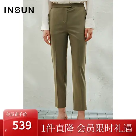 恩裳2023春款新款精仿羊毛西装裤时尚轻商务通勤休闲裤子图片