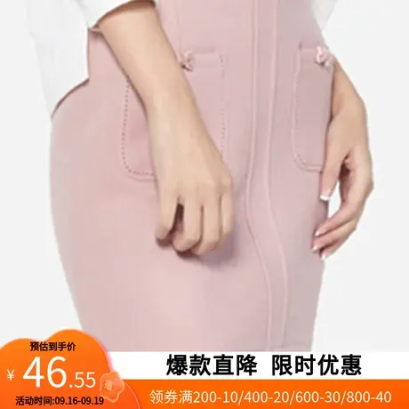 艾格冬季新品女装时尚百搭高腰纯色包臀A字半身裙Y1094图片
