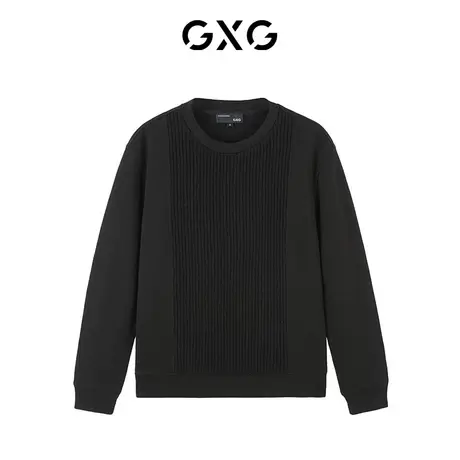 【新款】GXG男装 秋季男潮搭时尚休闲圆领卫衣GC1310100K商品大图