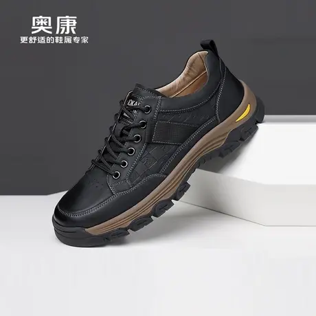奥康 男鞋秋季新款登山鞋男真皮户外防滑运动鞋休闲徒步工装鞋子H商品大图