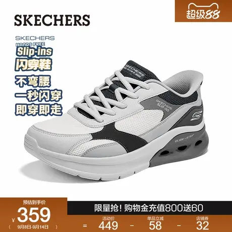 斯凯奇闪穿鞋|2025年秋季新款男子百搭时尚一脚蹬厚底休闲运动鞋商品大图